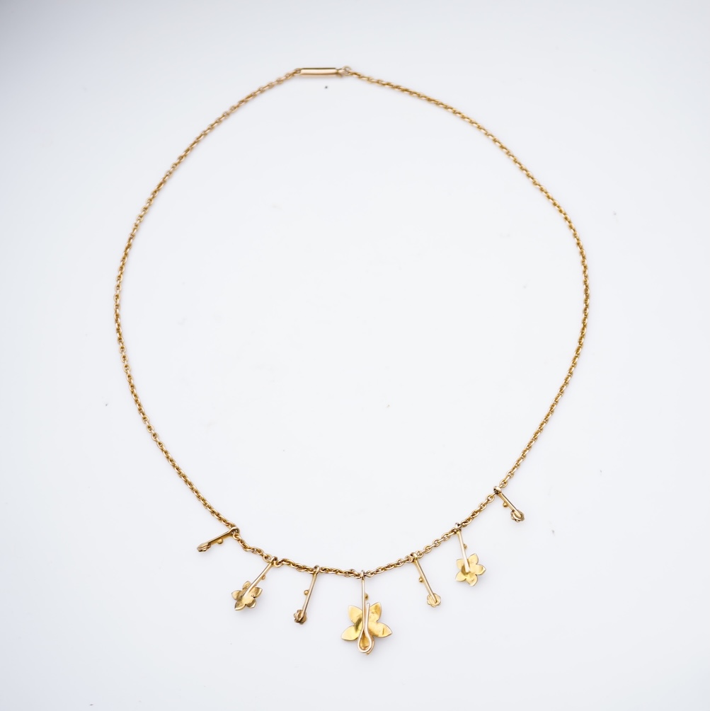 Goldsmiths and Silversmiths Company, an Edwardian pearl necklace, early 20th century
